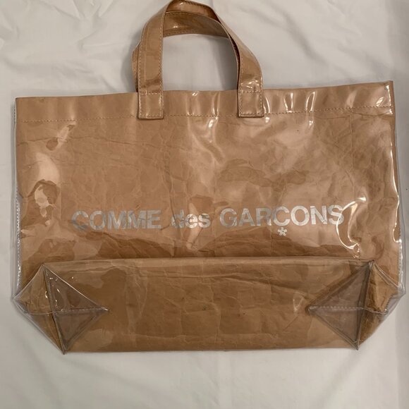 Comme des Garçons paper PVC tote bag - Picture 3 of 9